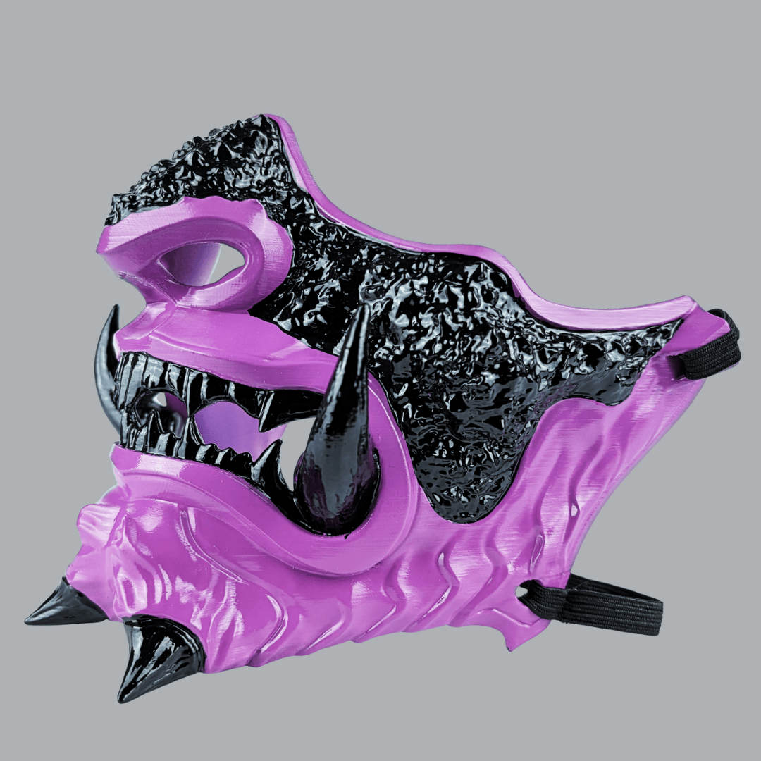 Space Armory Japanese Oni Mask - Purple Masks